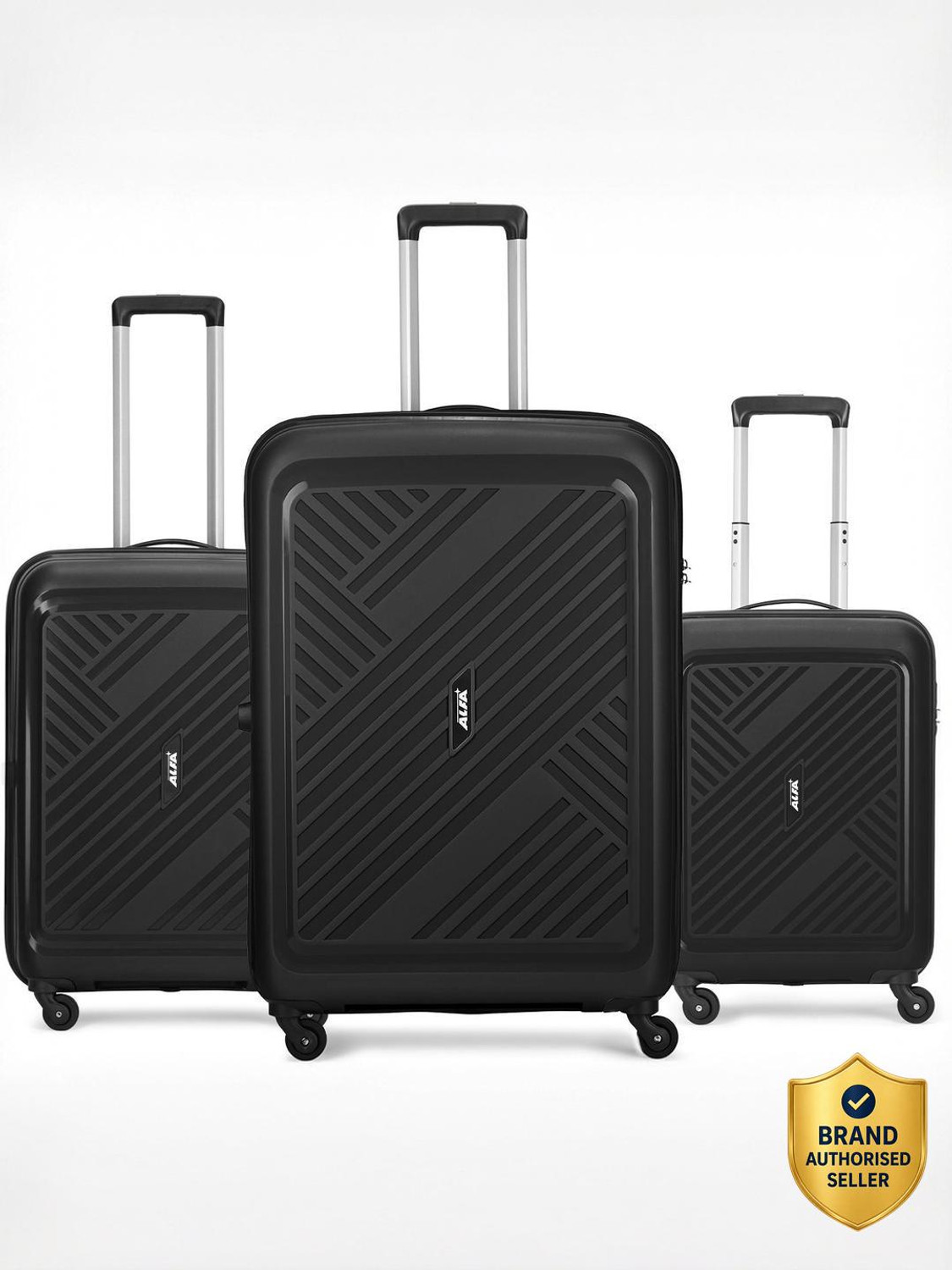 ALFA Rhino 3P Set (Cabin+ Medium+Large) - Trolley Bag Cabin & Check-in Set 4 Wheels - 30 Inch