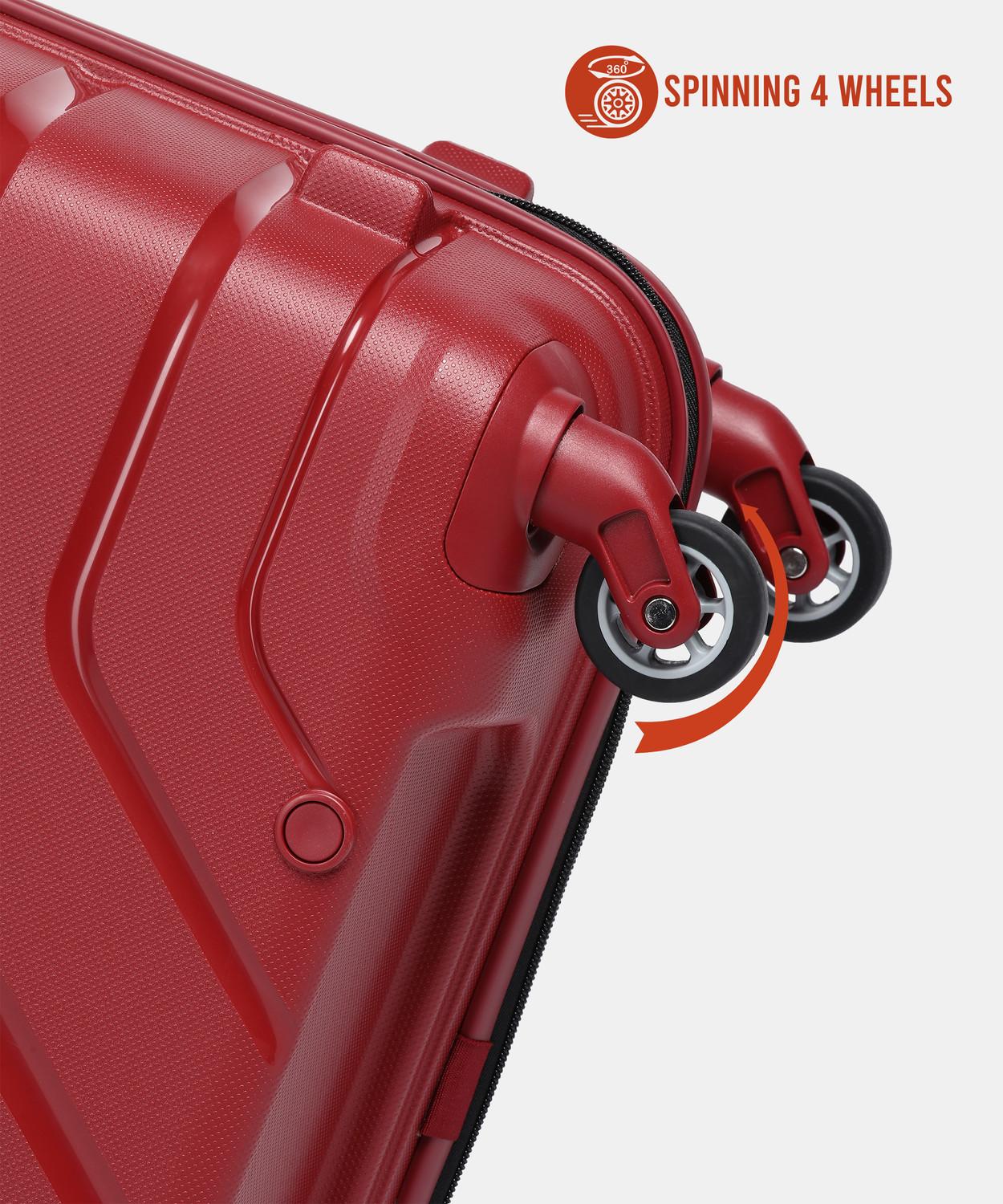 Image of AMERICAN TOURISTER Upland Dark Red Trolley Bag(AMT UPLAND SP 68 /25-D.RED) Check-in Suitcase 4 Wheels - 27 inch