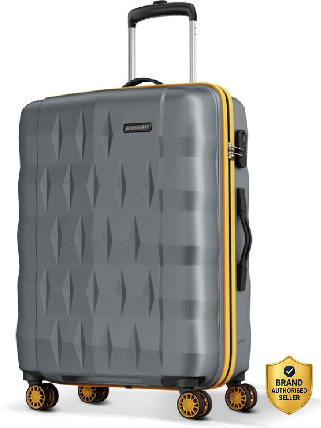 ARISTOCRAT Comet Check-in Trolley Bag 66cm Medium Hard Luggage, 8-Whee