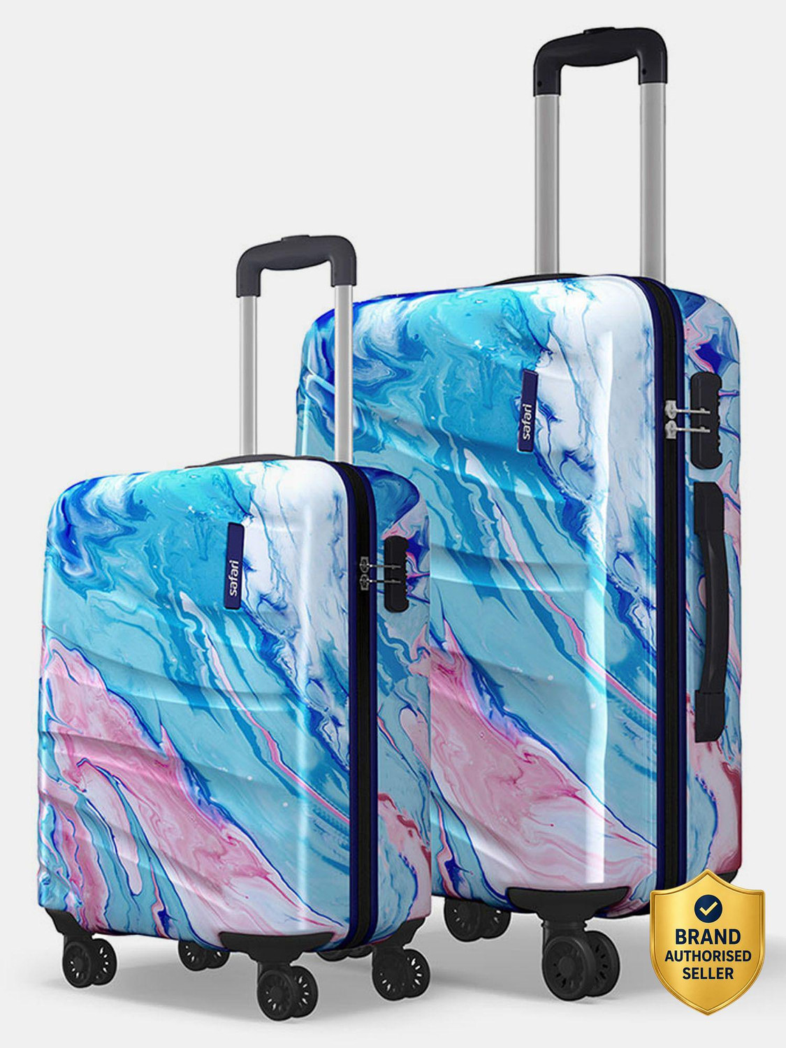 Image of SAFARI Medium Check-in Suitcase (66 cm) 4 Wheels - Vivid Plus Hard Trolley 65 cm (Electric Teal) - Teal