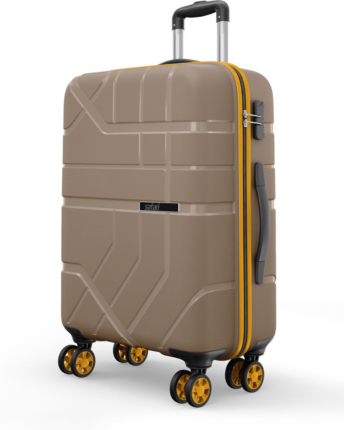 Image of SAFARI Large Check-in Suitcase (81 cm) 8 Wheels - Suitcase trolley bag with 360 Wheeling 8 Wheeler, Secure Zipper - Blue