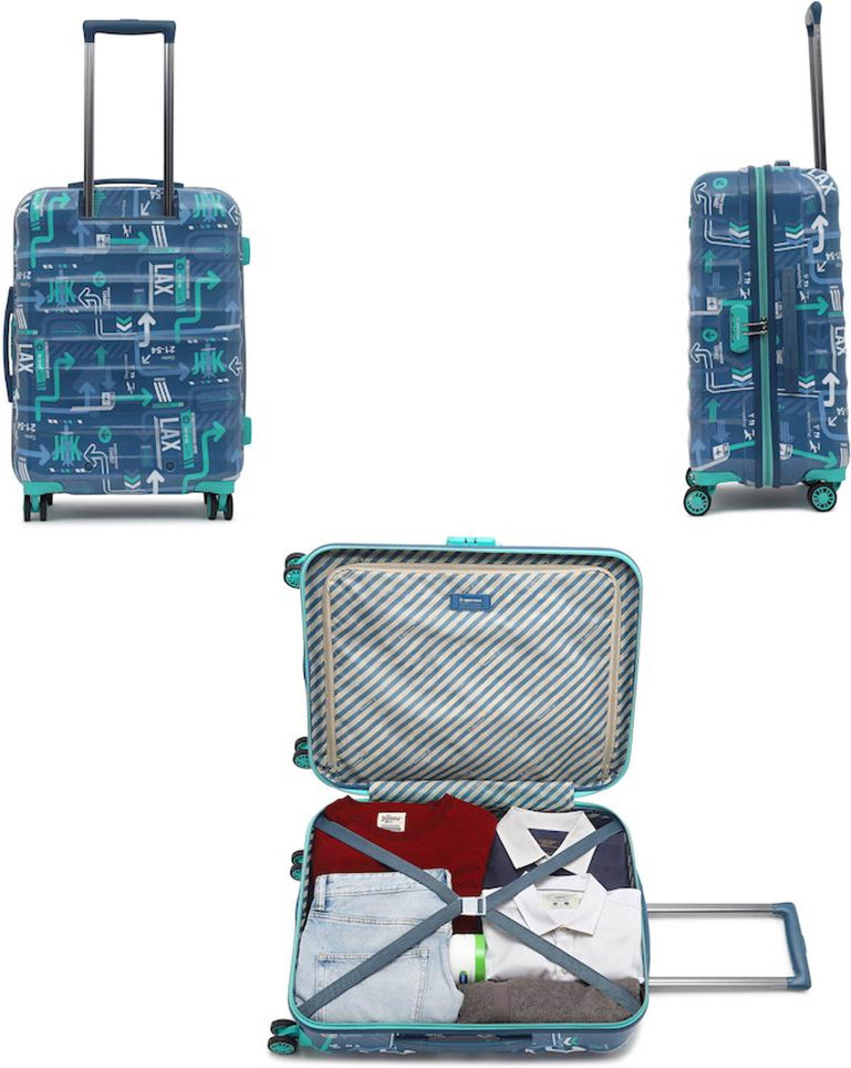 Image of Uppercase Medium Check-in 66cm Hardsided Trolley Bag Check-in Suitcase 8 Wheels - 26 inch
