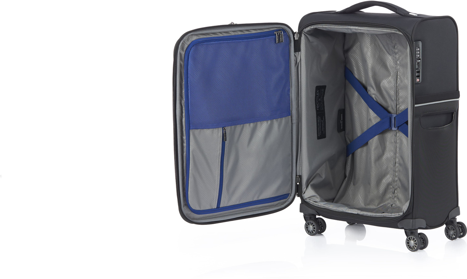 Image of SAMSONITE Small Cabin Suitcase (55 cm) 8 Wheels - 73H SP55 /20-BLACK - Black