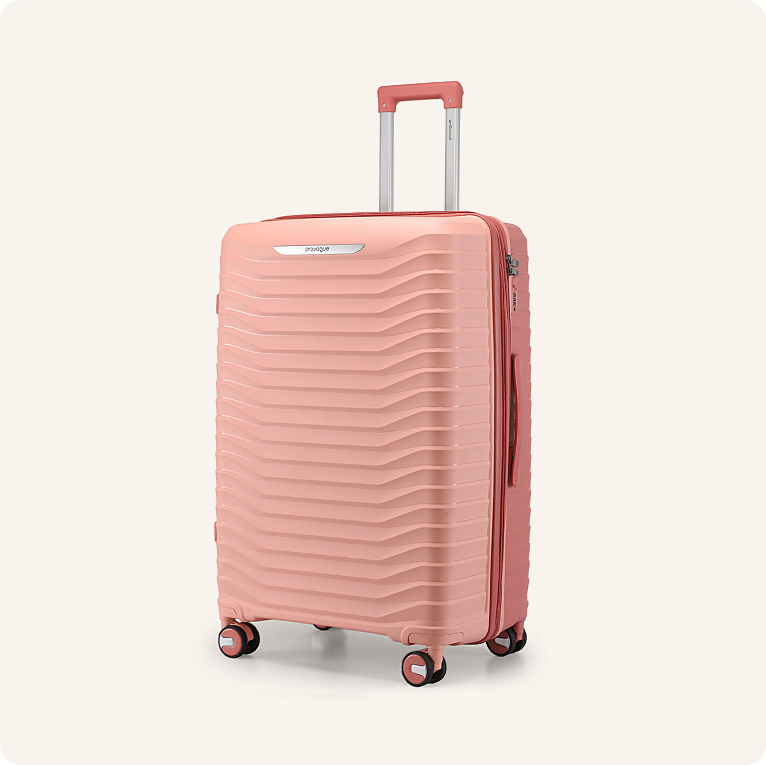 Image of Assembly Hard Body Set of 2 Luggage 8 Wheels - Medium and Large Check-in Suitcase - Polycarbonate Trolley Combo - Silver