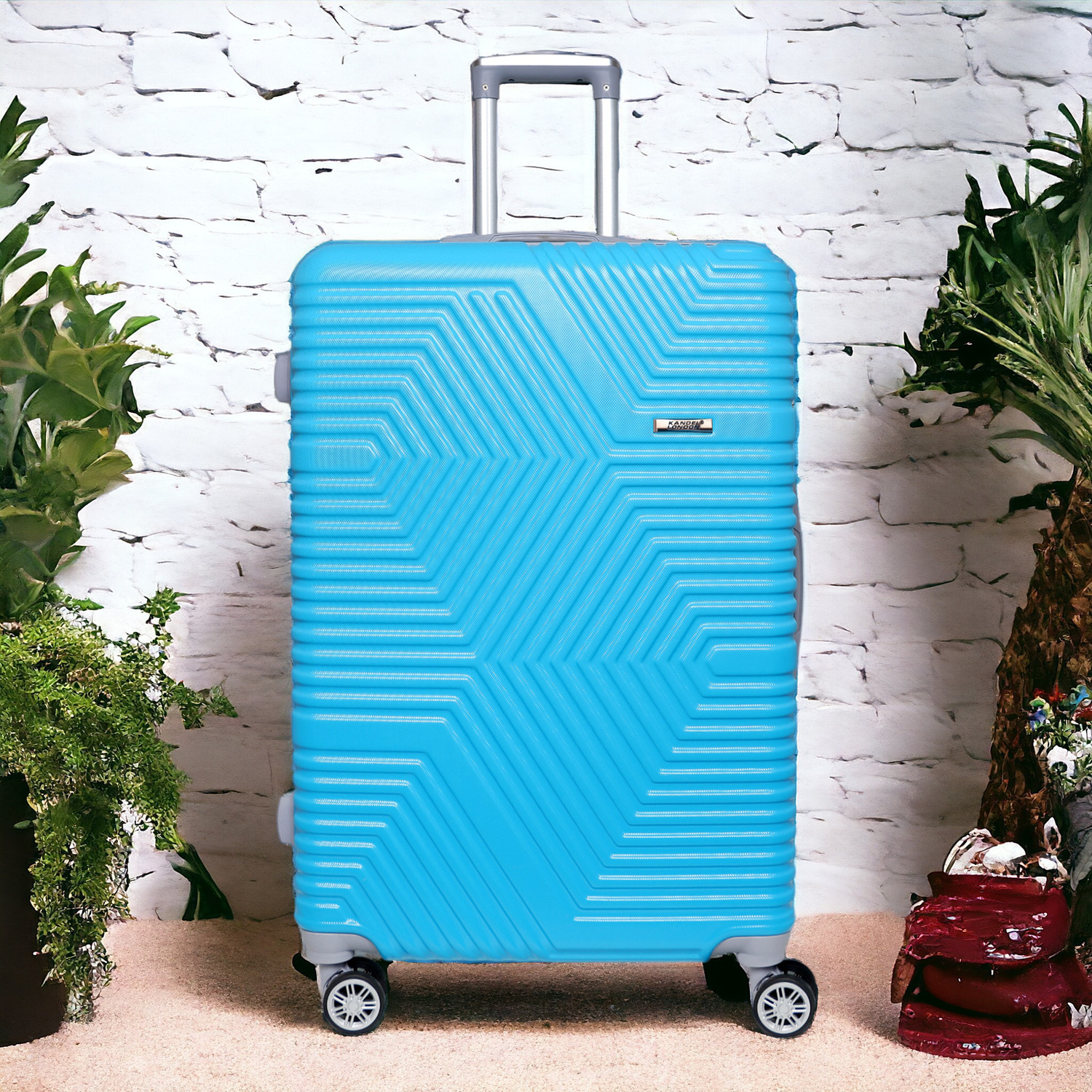 Kandel London Hard Sided ABS and PC 4 Wheel Spinner, Unbreakable Bag with Combi Lock(ZX-2583) Check-in Suitcase - 30 inch