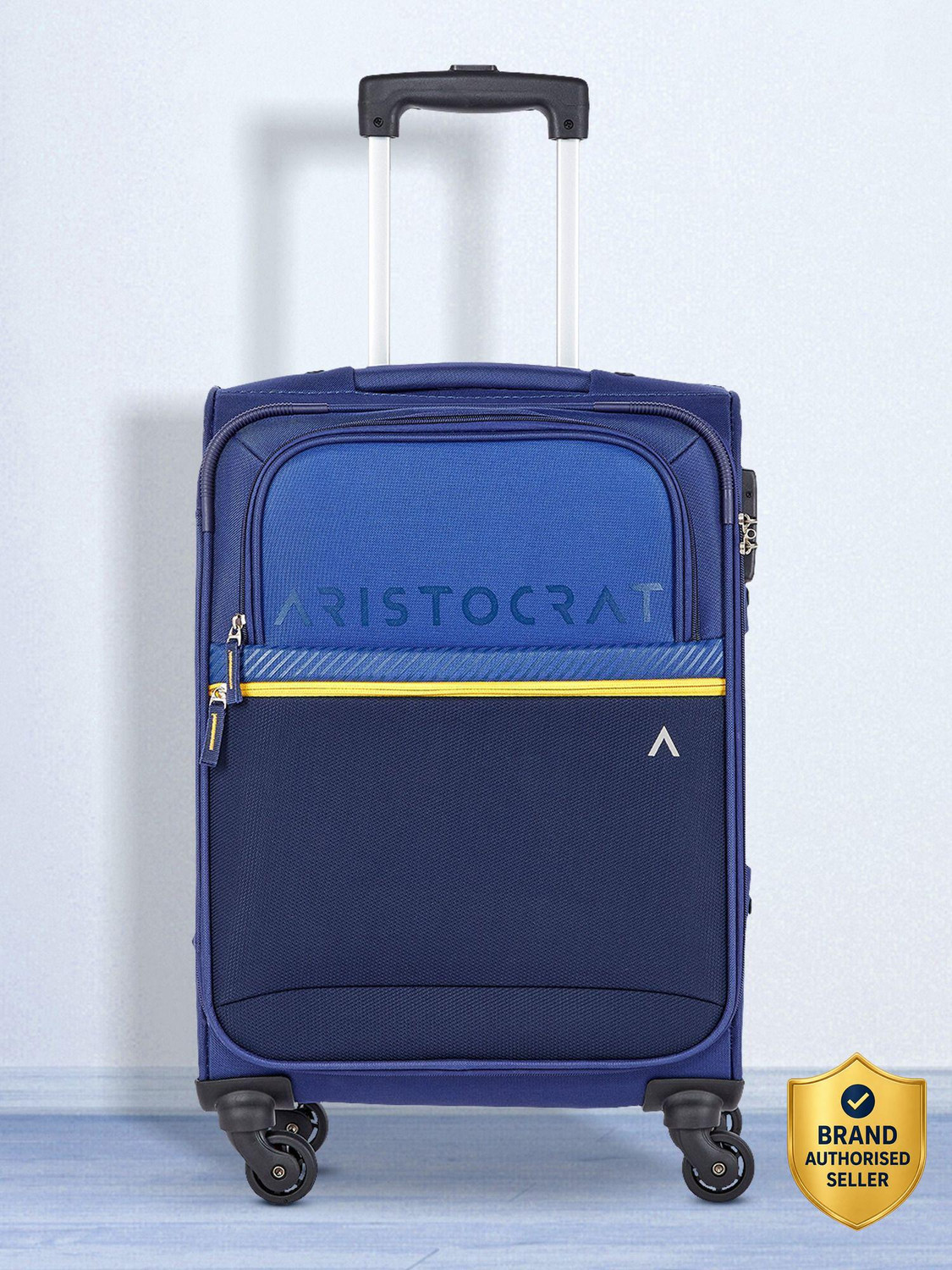 ARISTOCRAT BREZZA 4W STROLLY (E) 58 BLUE Cabin Suitcase - 20 inch