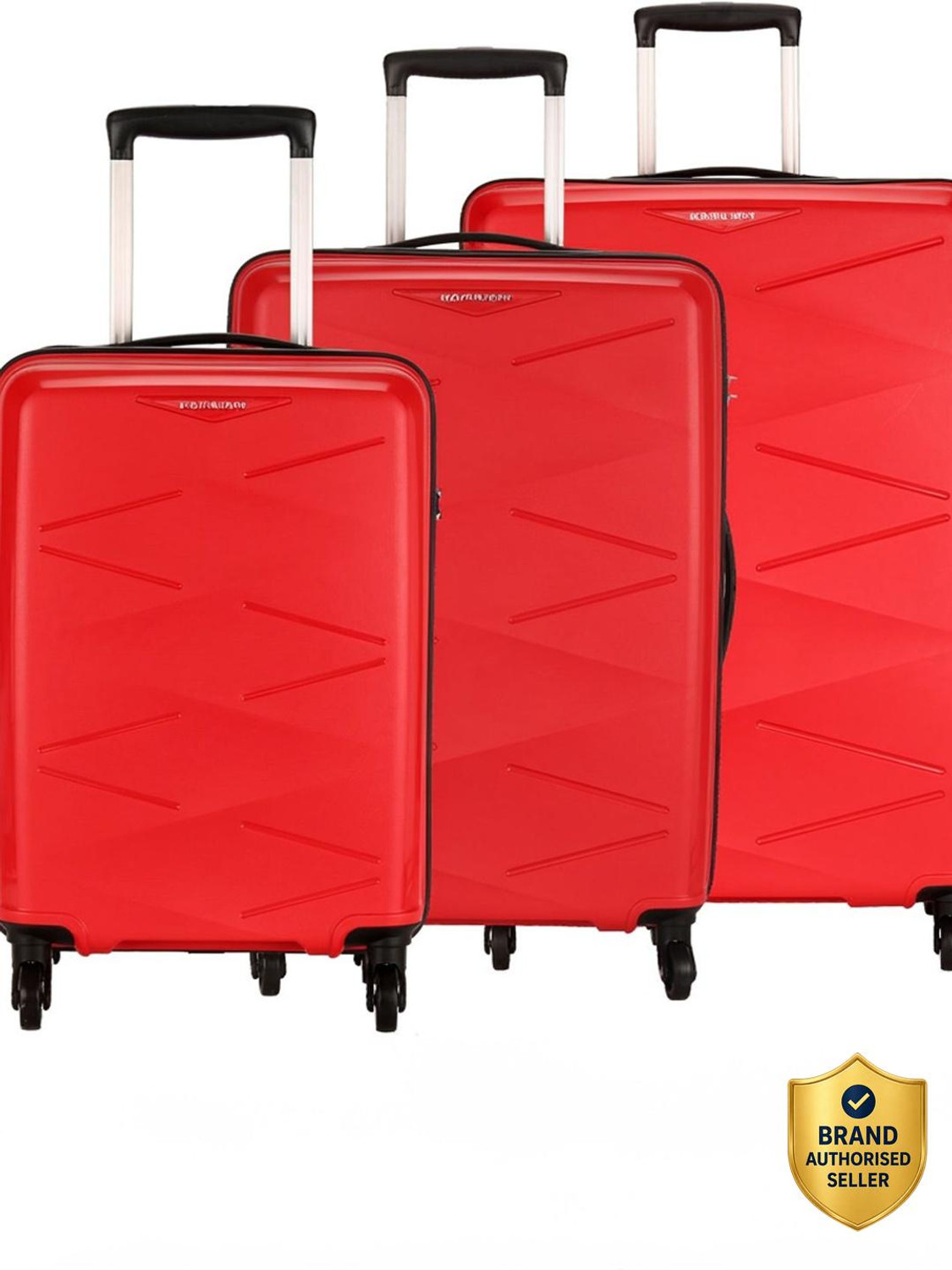 Kamiliant by American Tourister TRIPRISM SPINNER 3PC SET RED Cabin & C