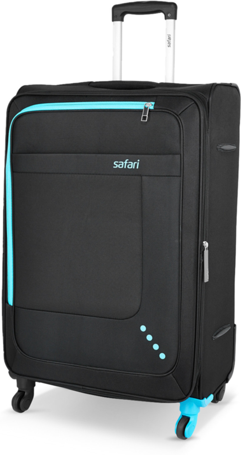 Image of SAFARI Large Check-in Suitcase (81 cm) 8 Wheels - Suitcase trolley bag with 360 Wheeling 8 Wheeler, Secure Zipper - Blue