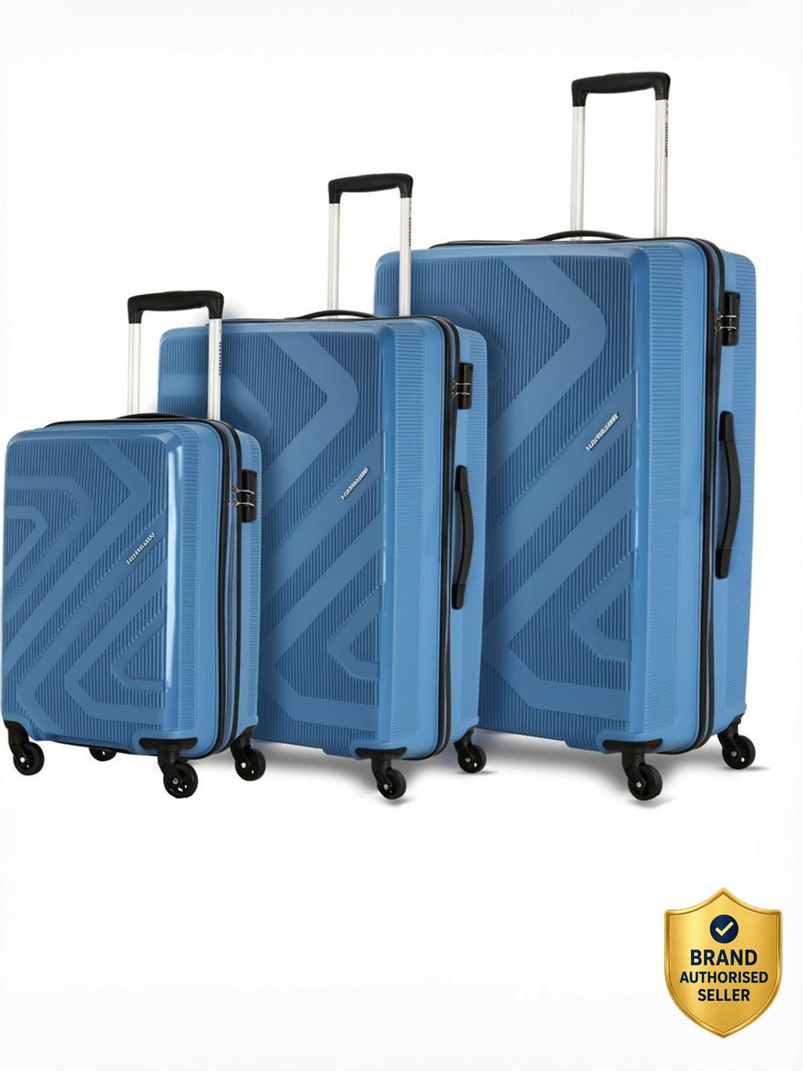 Kamiliant by American Tourister Kam Kiza Sp 3Pcset -Ash Blu Cabin & Ch