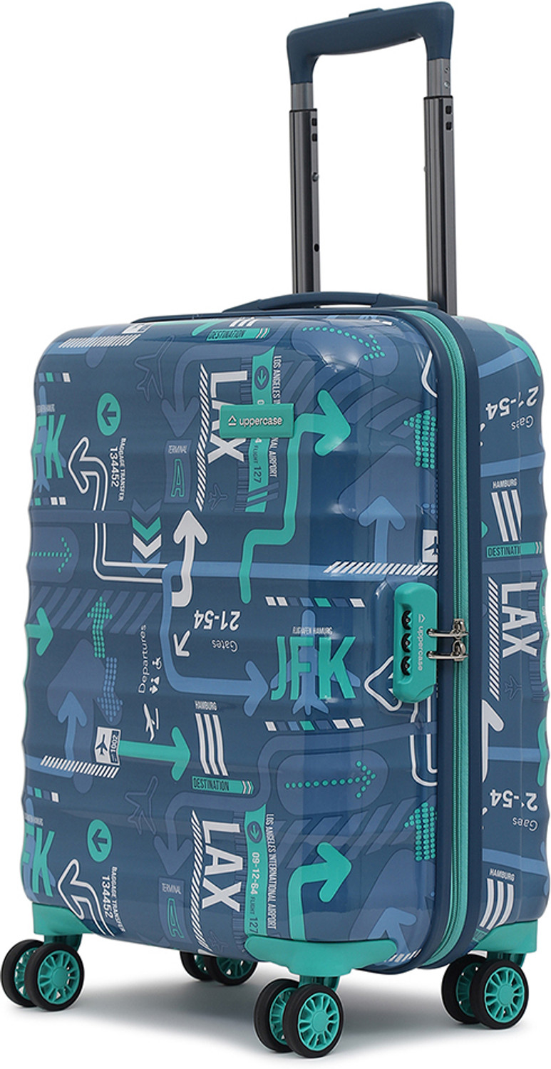 Image of Uppercase JFK Small Cabin 56cm Hardsided Trolley Bag Cabin Suitcase 8 Wheels - 22 inch