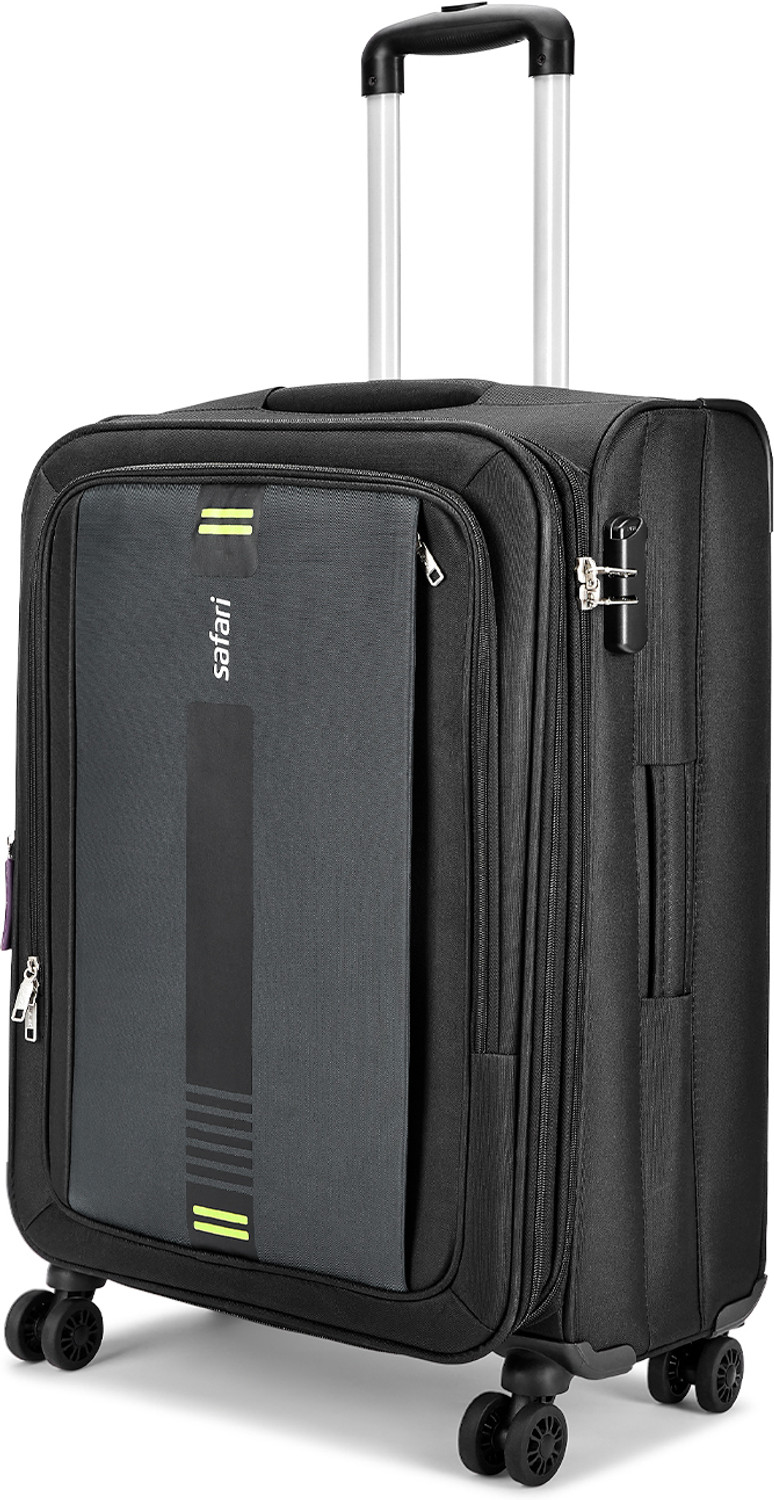 Image of SAFARI Large Check-in Suitcase (81 cm) 8 Wheels - Suitcase trolley bag with 360 Wheeling 8 Wheeler, Secure Zipper - Blue