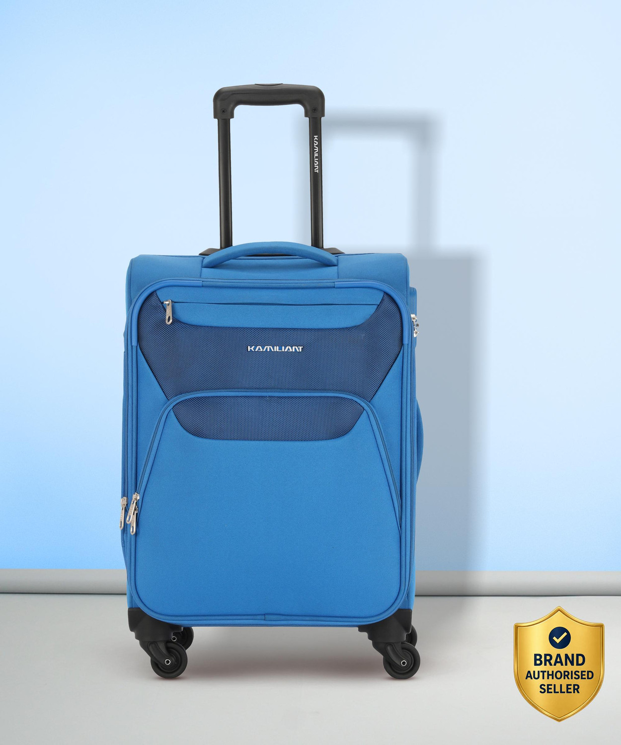 Kamiliant by American Tourister Kam Bali Sp 56Cm Ry Blue Expandable  Cabin Suitcase - 22 inch