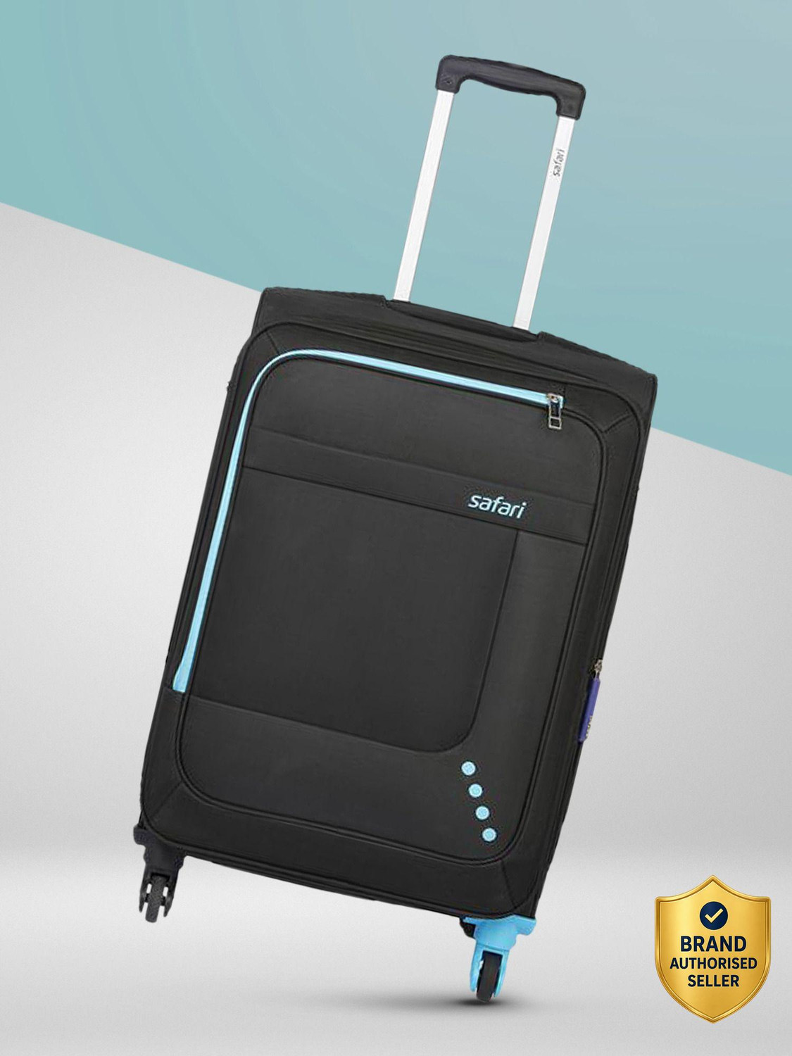 SAFARI STAR 75 4W BLACK Expandable Check-in Suitcase - 30 inch