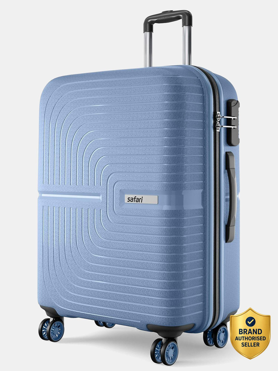 Image of SAFARI Medium Check-in Suitcase (66 cm) 4 Wheels - Vivid Plus Hard Trolley 65 cm (Electric Teal) - Teal