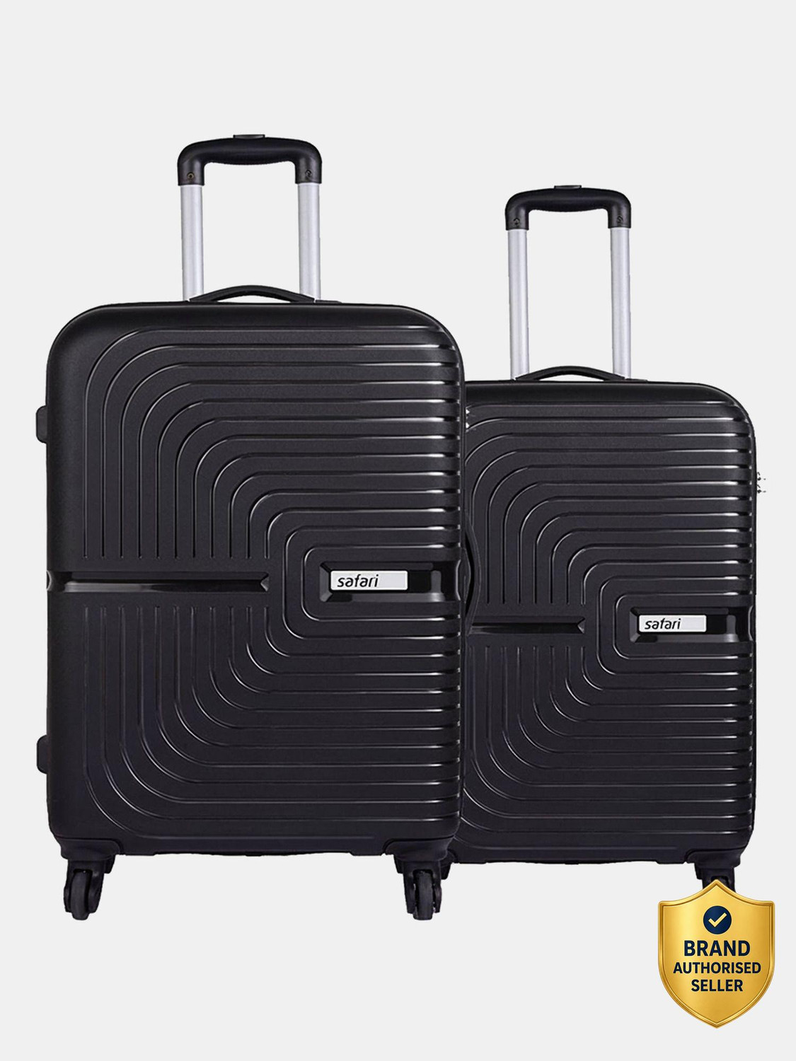 Hard Body Set of 2 Luggage - ECLIPSE 4W - Black