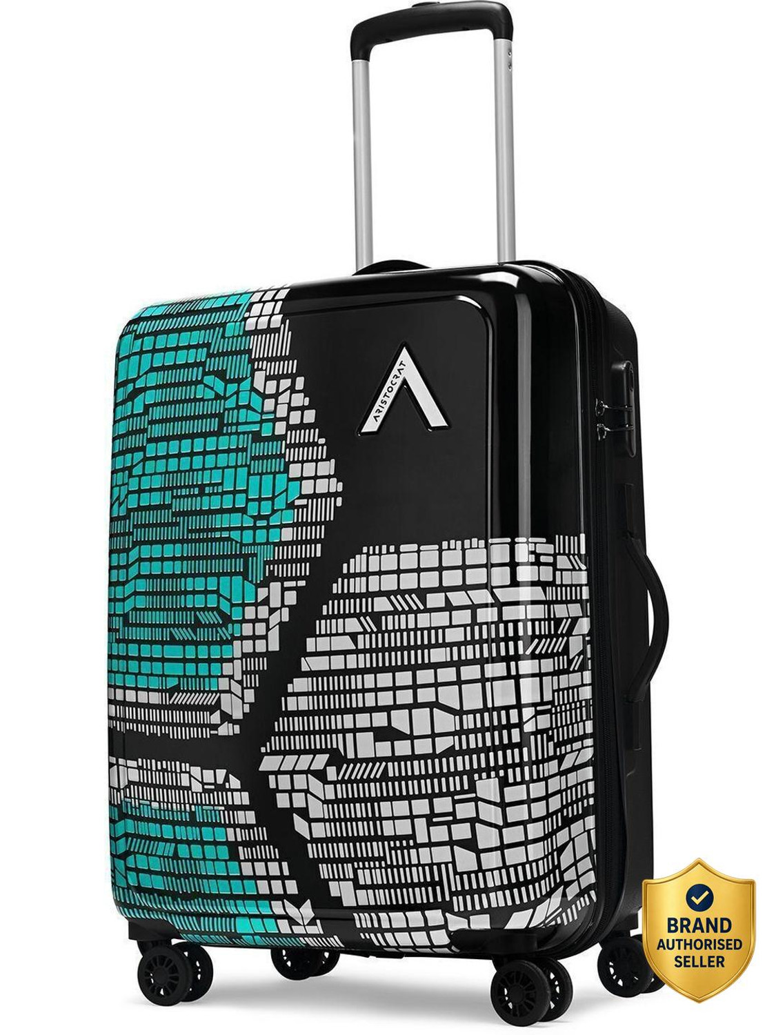 ARISTOCRAT Bruce Check-in Trolley Bag, Hard Luggage, 8-Wheel Suitcase with Combination Lock Check-in Suitcase 8 Wheels - 25 Inch