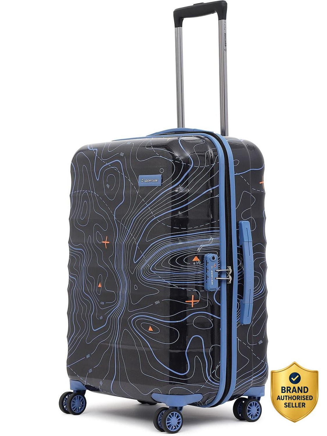 Uppercase 6900EHT1BLK Topo Eco Luggage Trolley Bag / Travel Bag with 2000 days Warranty Check-in Suitcase - 26 inch