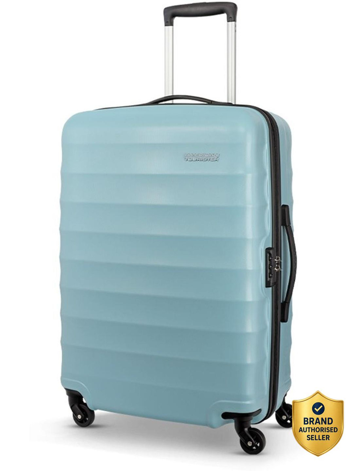 AMERICAN TOURISTER Barcelona 69 cm Hardsided Powder Blue Medium Check-In Trolley Bag Check-in Suitcase 4 Wheels - 31 inch