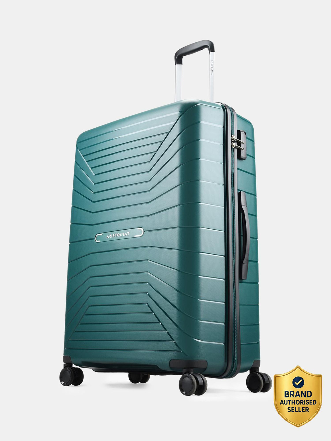 Image of ARISTOCRAT Hard Body Set of 2 Luggage 8 Wheels - Olympus Set of 2 (Medium 66cm | Large 77cm) - Trolley Bag - Green