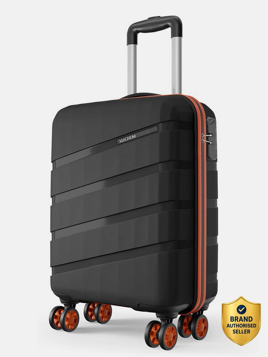 Small Cabin Suitcase (55 cm) 8 Wheels - Magnum Evolix 55 - Black