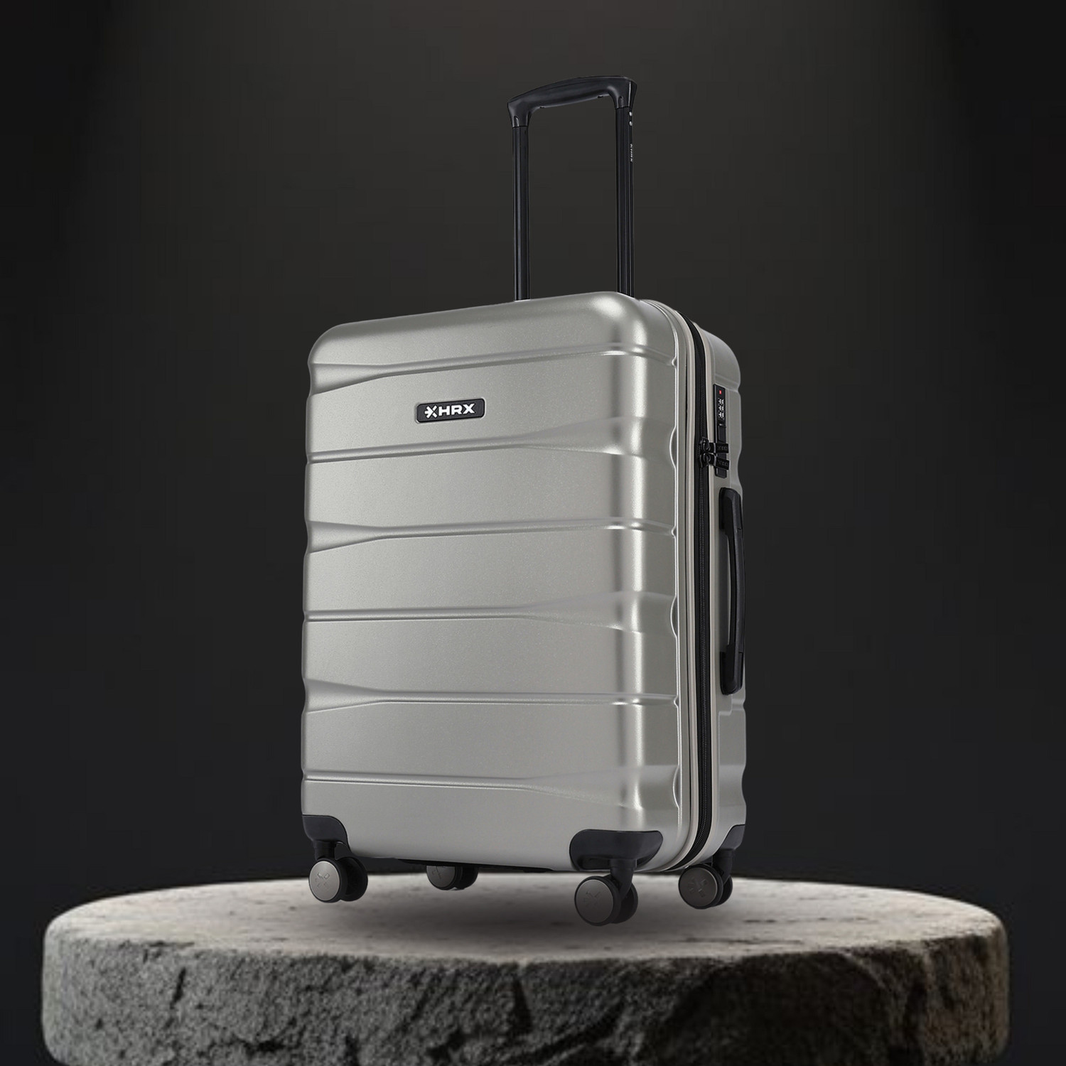 HRX by Hrithik Roshan Brute Check-in Suitcase 8 Wheels - 26 inch