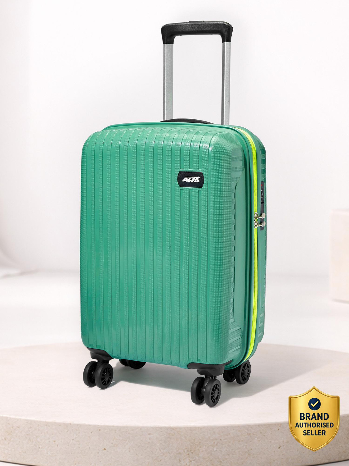 Small Cabin Suitcase (54 cm) 8 Wheels - Excel Secure Hard Side Luggage