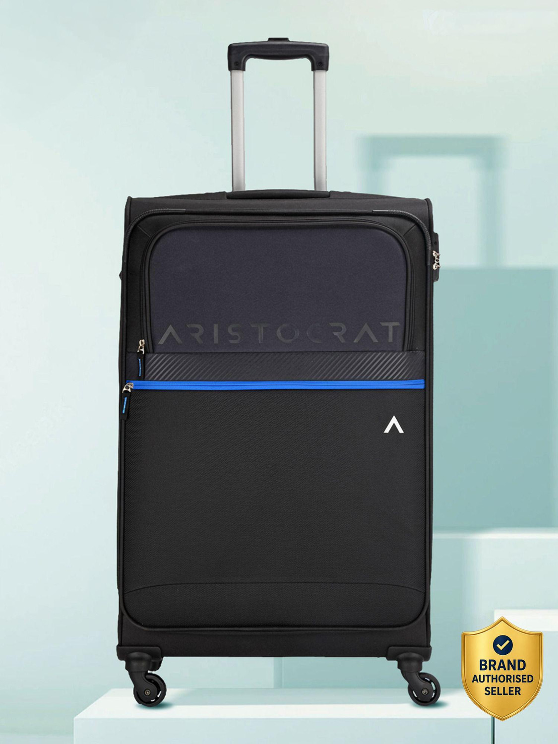 Large Check-in Suitcase (79 cm) - Brezza 4W Strolly (E) 79 Black - Bla