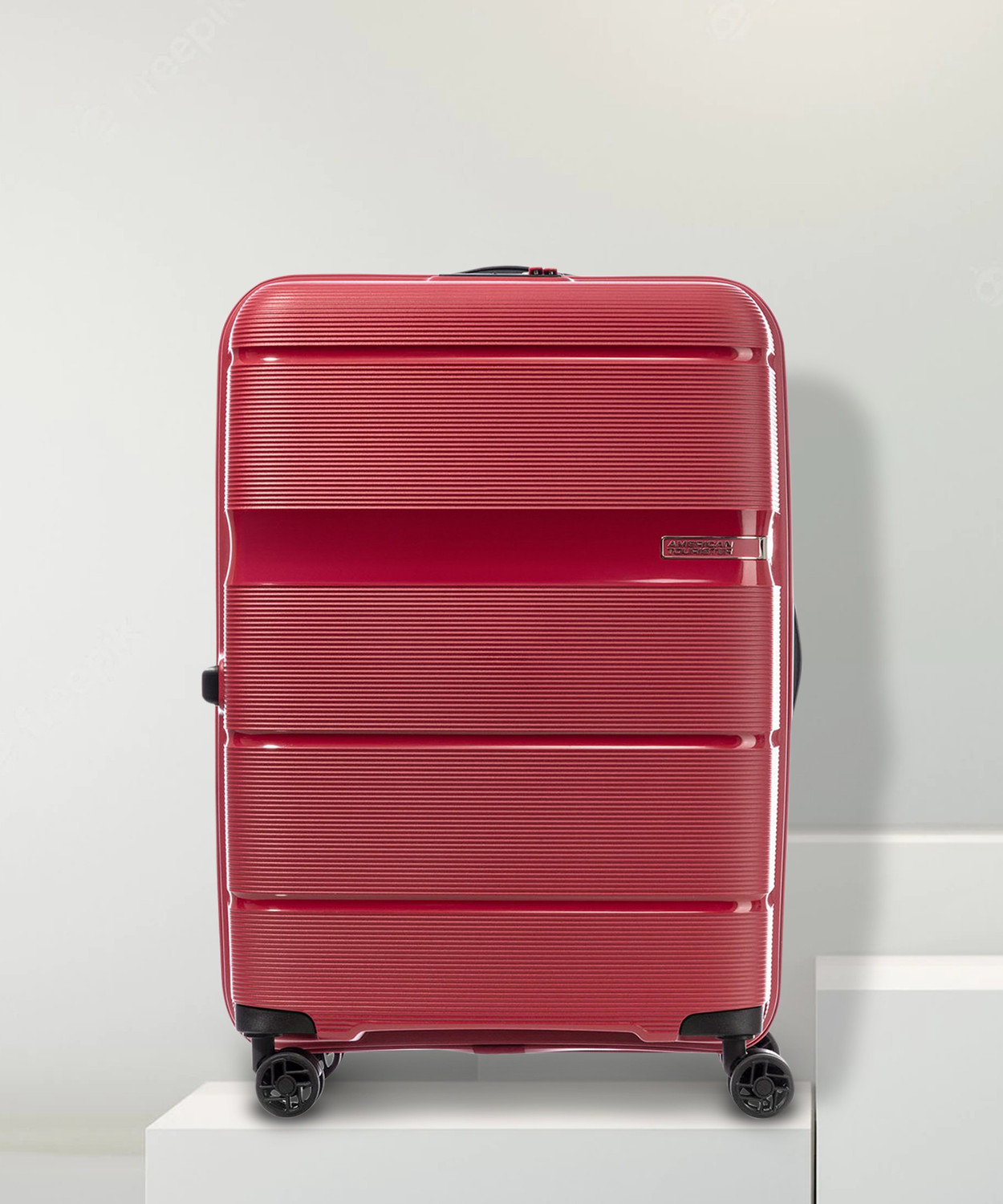Image of AMERICAN TOURISTER LINEX SPINNER 55 /20 TSA-RED Cabin Suitcase 4 Wheels - 22 Inch