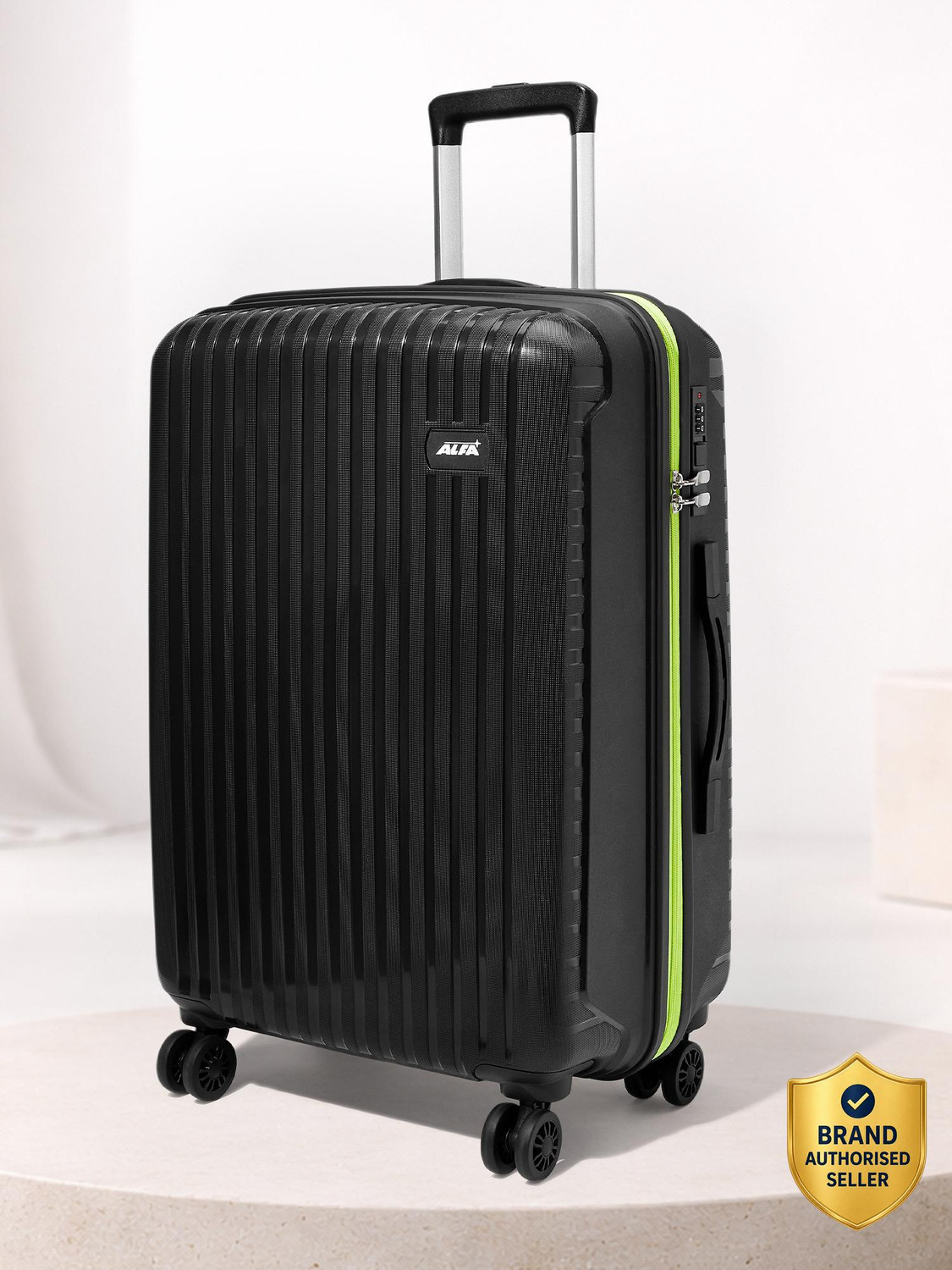 Large Check-in Suitcase (76 cm) 8 Wheels - Excel Secure Hard Side Lugg