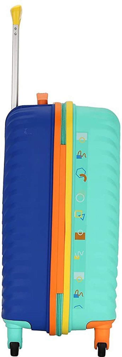 Image of AMERICAN TOURISTER Hard Luggage Trolley Cabin Size Multicolor Cabin Suitcase 4 Wheels - 20 inch