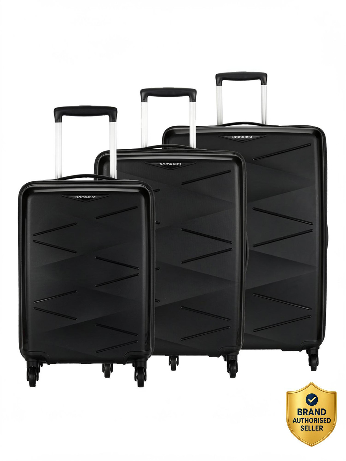 Kamiliant by American Tourister TRIPRISM SPINNER 3PC SET BLACK Cabin &