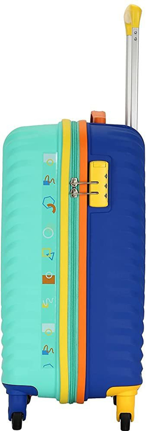 Image of AMERICAN TOURISTER Hard Luggage Trolley Cabin Size Multicolor Cabin Suitcase 4 Wheels - 20 inch