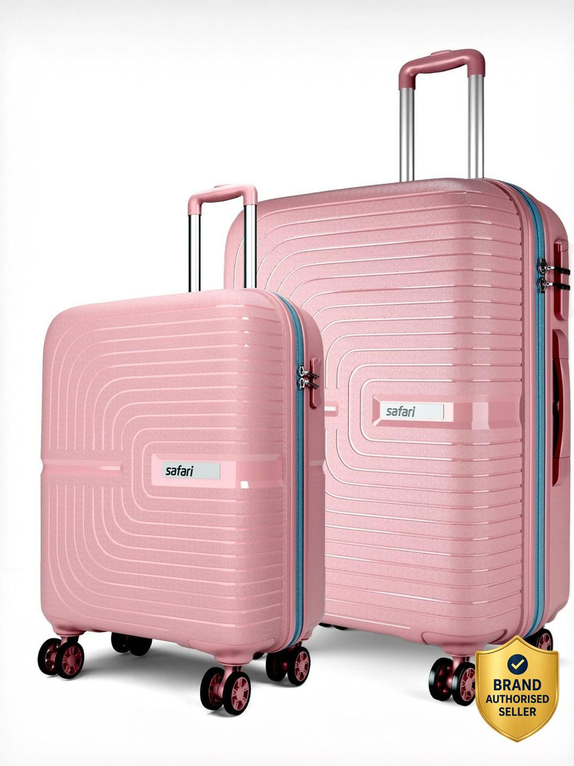 Hard Body Set of 2 Luggage 8 Wheels - ECLIPSE NEO 55/66 4W ROSE GOLD -