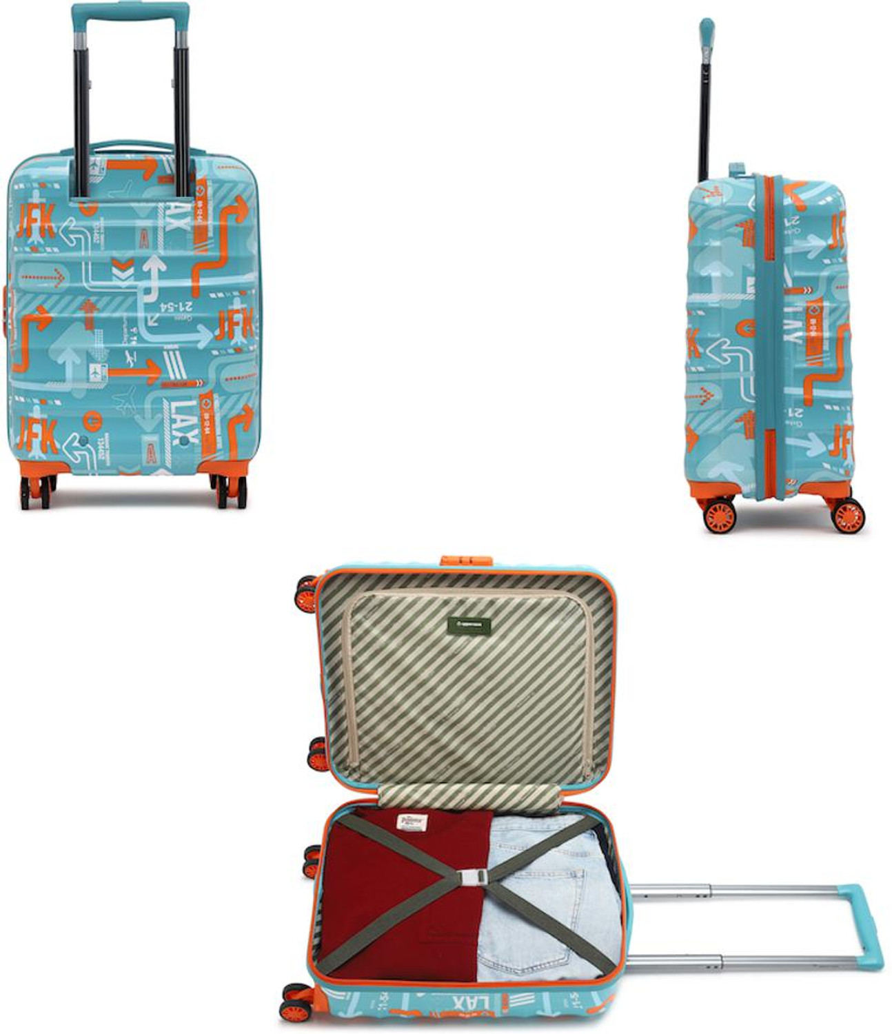 Image of Uppercase JFK Small 56cm Hardsided Trolley Bag Cabin Suitcase 8 Wheels - 22 inch