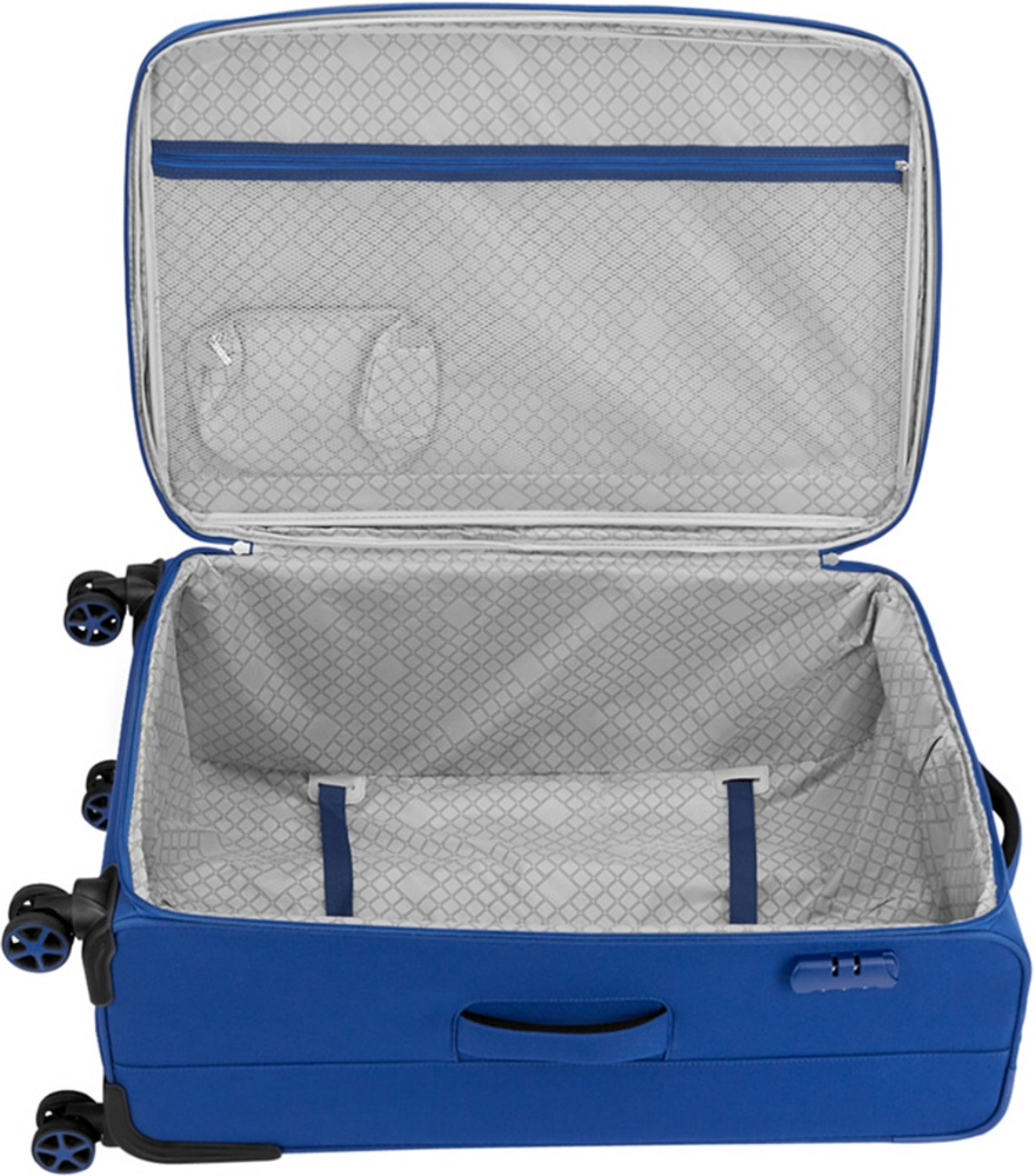 Image of SAFARI Large Check-in Suitcase (81 cm) 8 Wheels - Suitcase trolley bag with 360 Wheeling 8 Wheeler, Secure Zipper - Blue