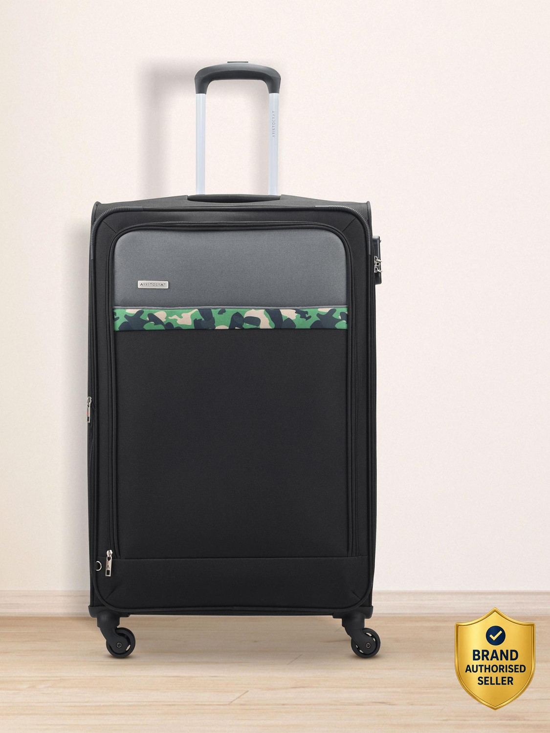 ARISTOCRAT Commander 4W Strolly (E) 69 Black Expandable  Check-in Suitcase - 27 Inch