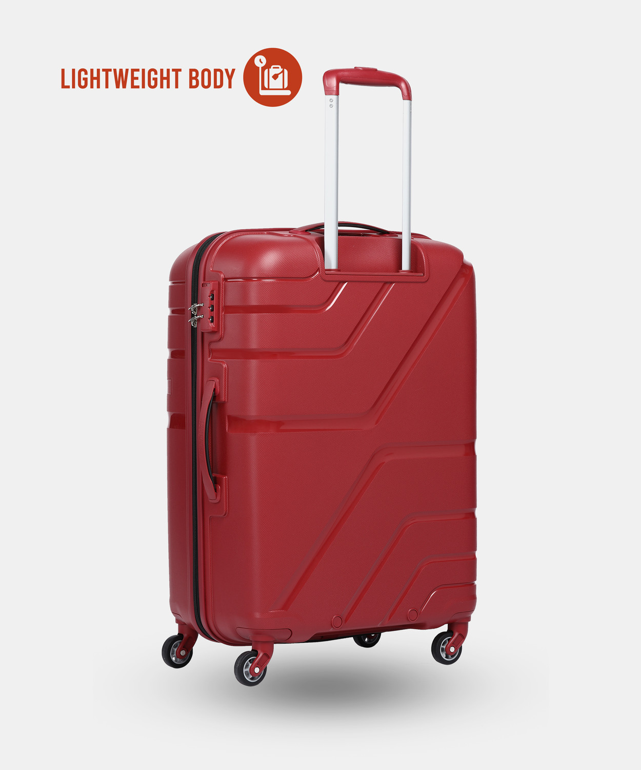 Image of AMERICAN TOURISTER Upland Dark Red Trolley Bag(AMT UPLAND SP 68 /25-D.RED) Check-in Suitcase 4 Wheels - 27 inch