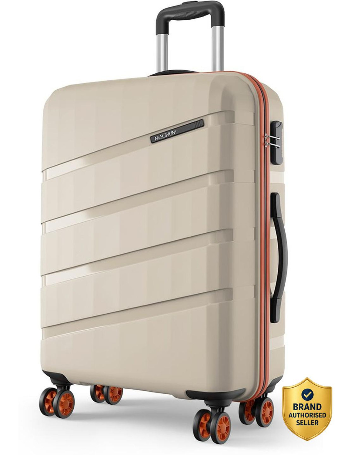 Large Check-in Suitcase (75 cm) 8 Wheels - Evolix 75 4W Luxury Beige -