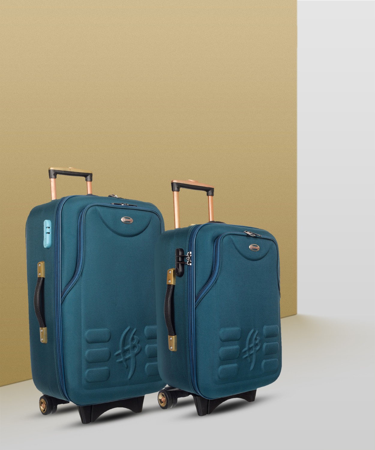 Buy Tramp & Badger Swisslite 24-Inch Hard Sided Printed Polycarbonate  Check-in Luggage Trolley Bag (Color - Blue) Online at desertcartSeychelles
