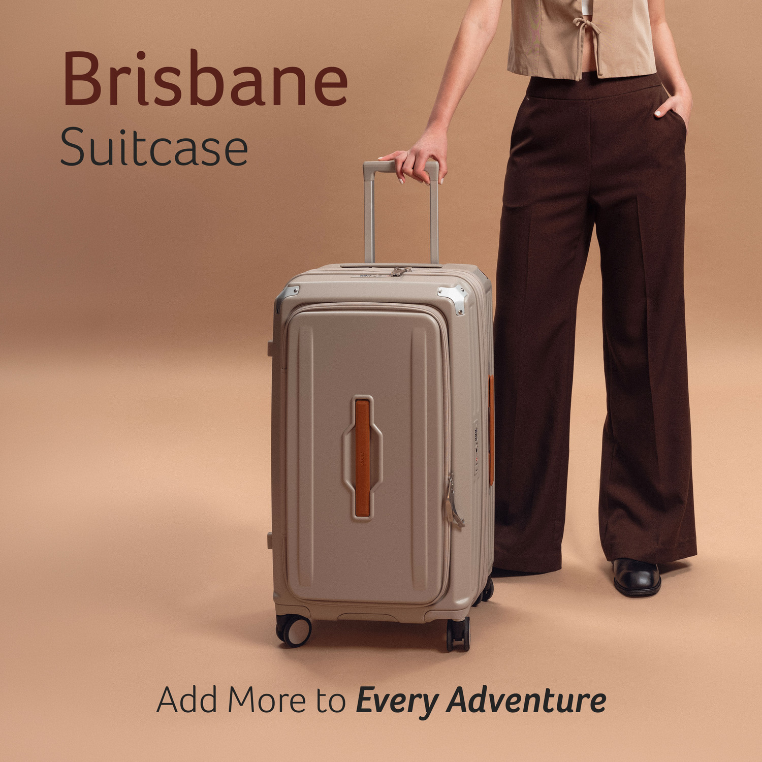 acer brisbane expandable check in suitcase 8 wheels 24 inch