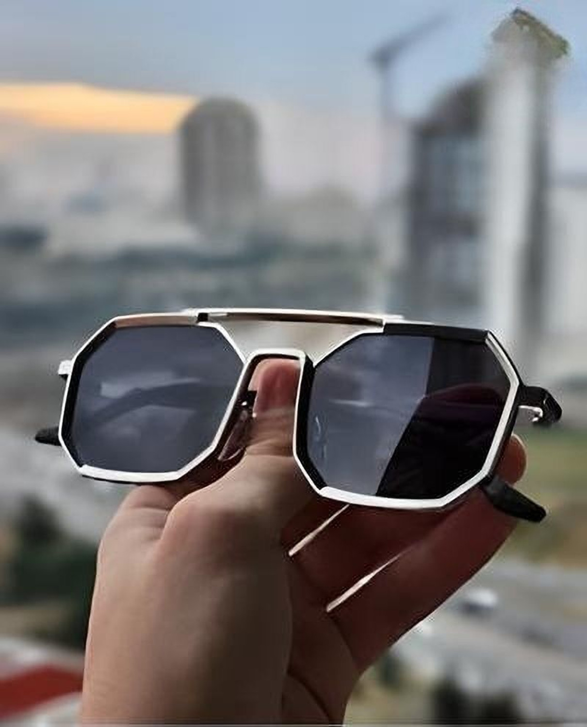 Image of RayRebel UV Protection Rectangular Sunglasses (44) (For Boys & Girls, Clear)