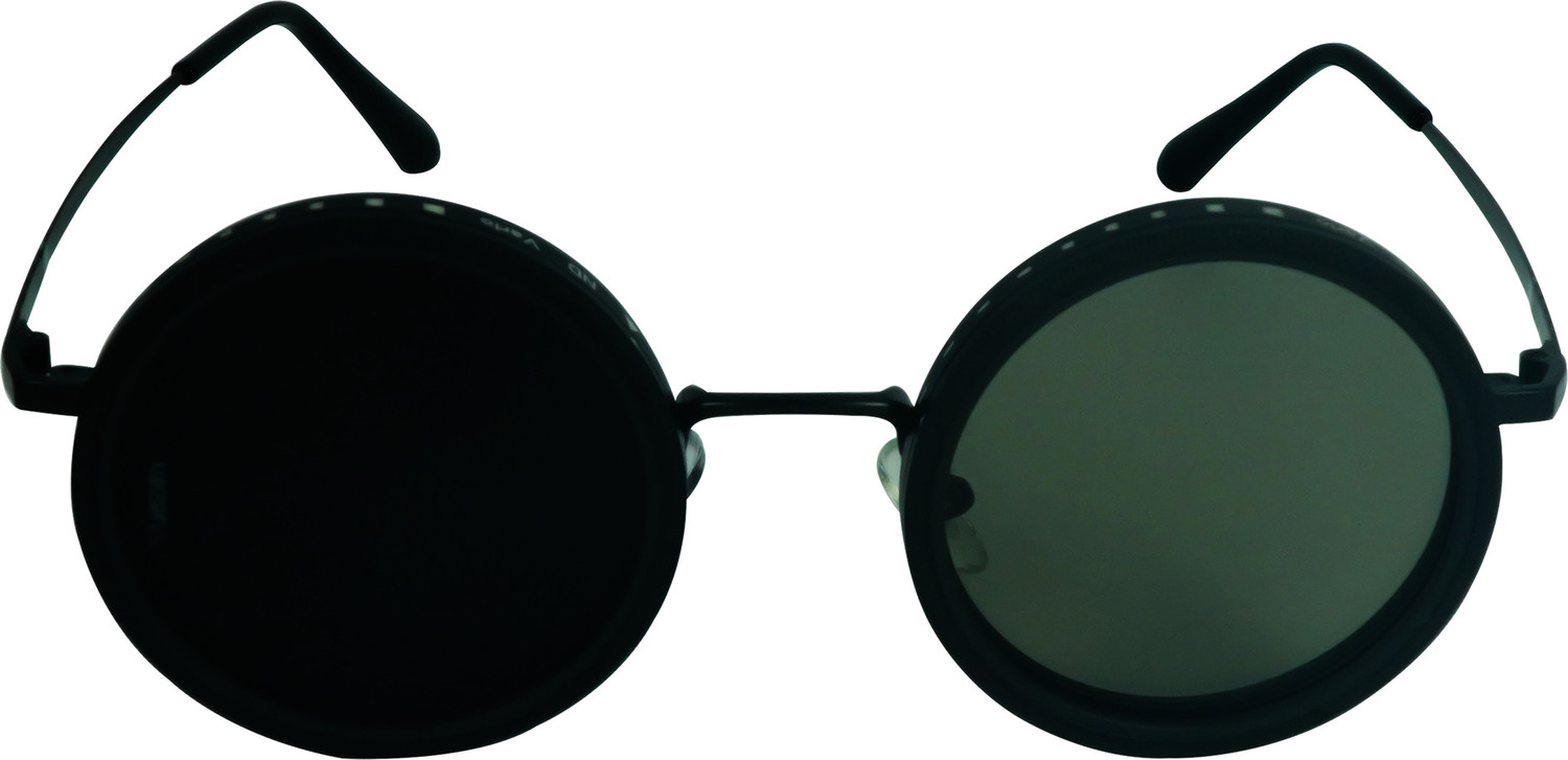 Image of Vuezen Polarized, UV Protection Round Sunglasses (40) (For Men & Women, Green, Grey)