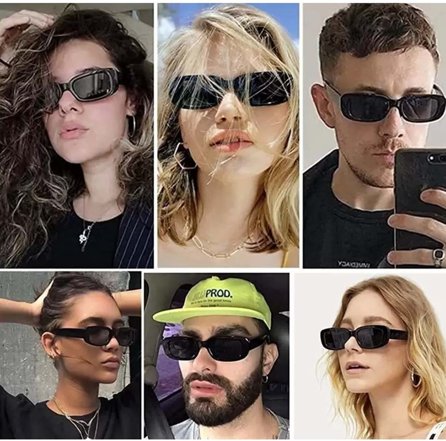 Image of ELLIGATOR Cat-eye, Retro Square, Oval, Round Sunglasses