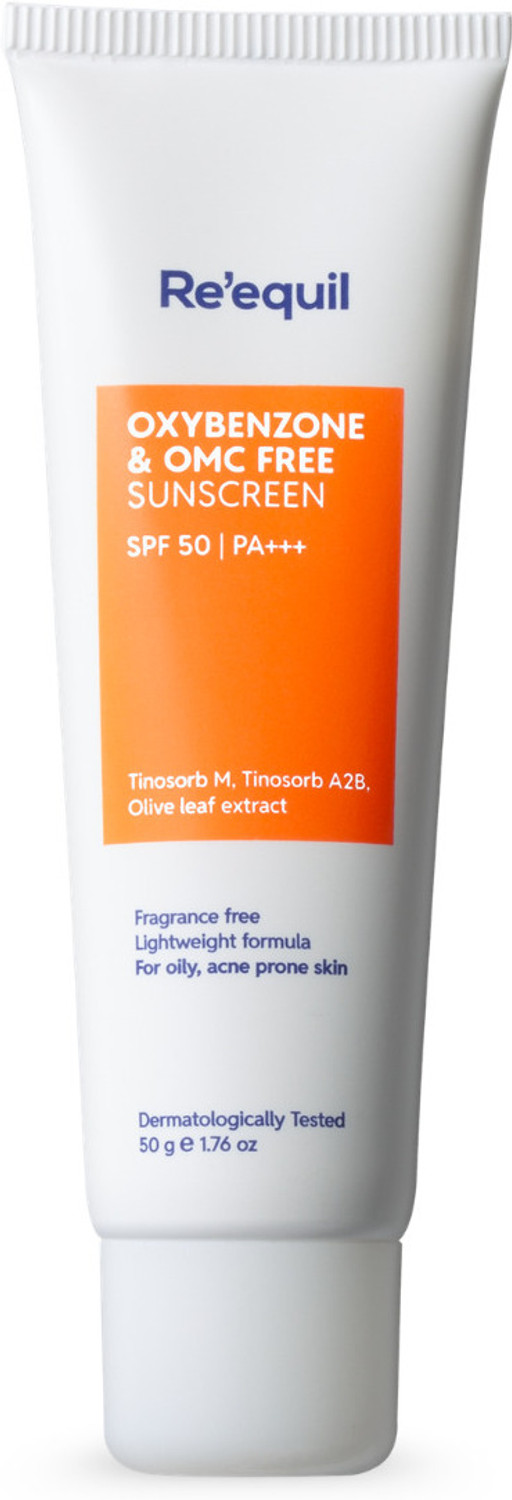 Re'equil Oxybenzone and OMC Free Sunscreen - SPF 50 PA+++