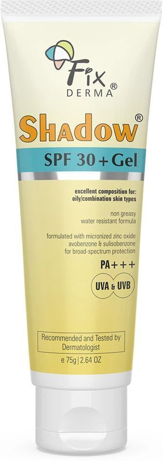 Fixderma Shadow SPF 30 Gel - SPF 30 PA+++  (75 g)