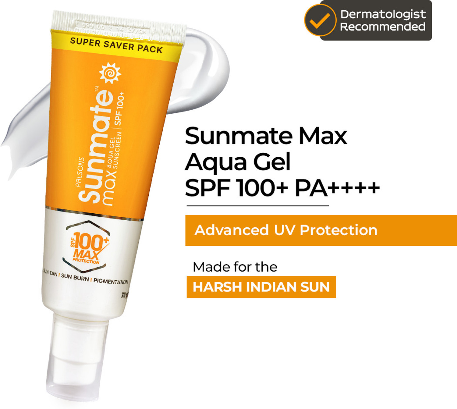 Image of Sunmate Sunscreen - SPF 50 PA+++ Gel Cream SPF 30+ Sunscreen (50 g)