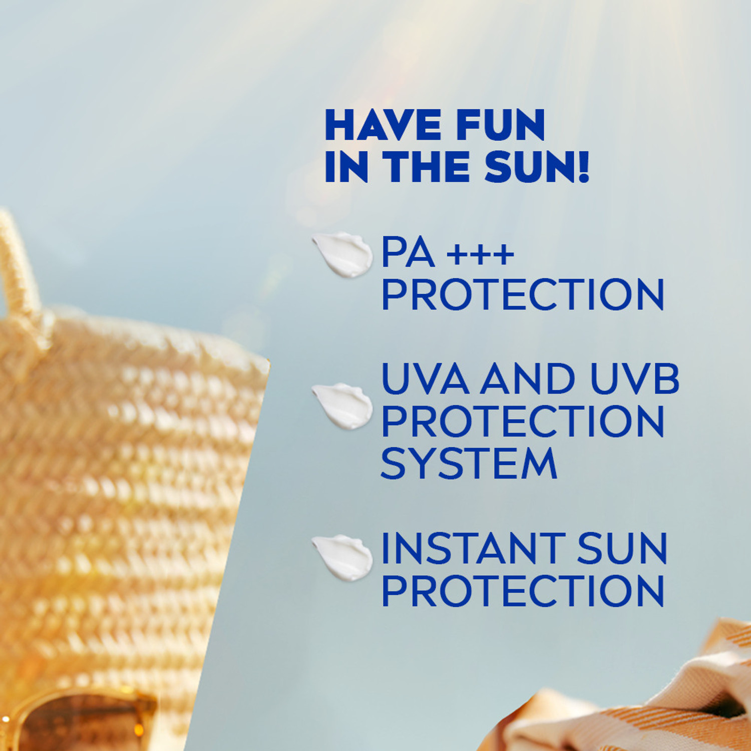 Image of NIVEA Sunscreen - SPF 50+ PA++++ UVA UVB, Moisturizing Lotion with Vitamin E, For Men & Women