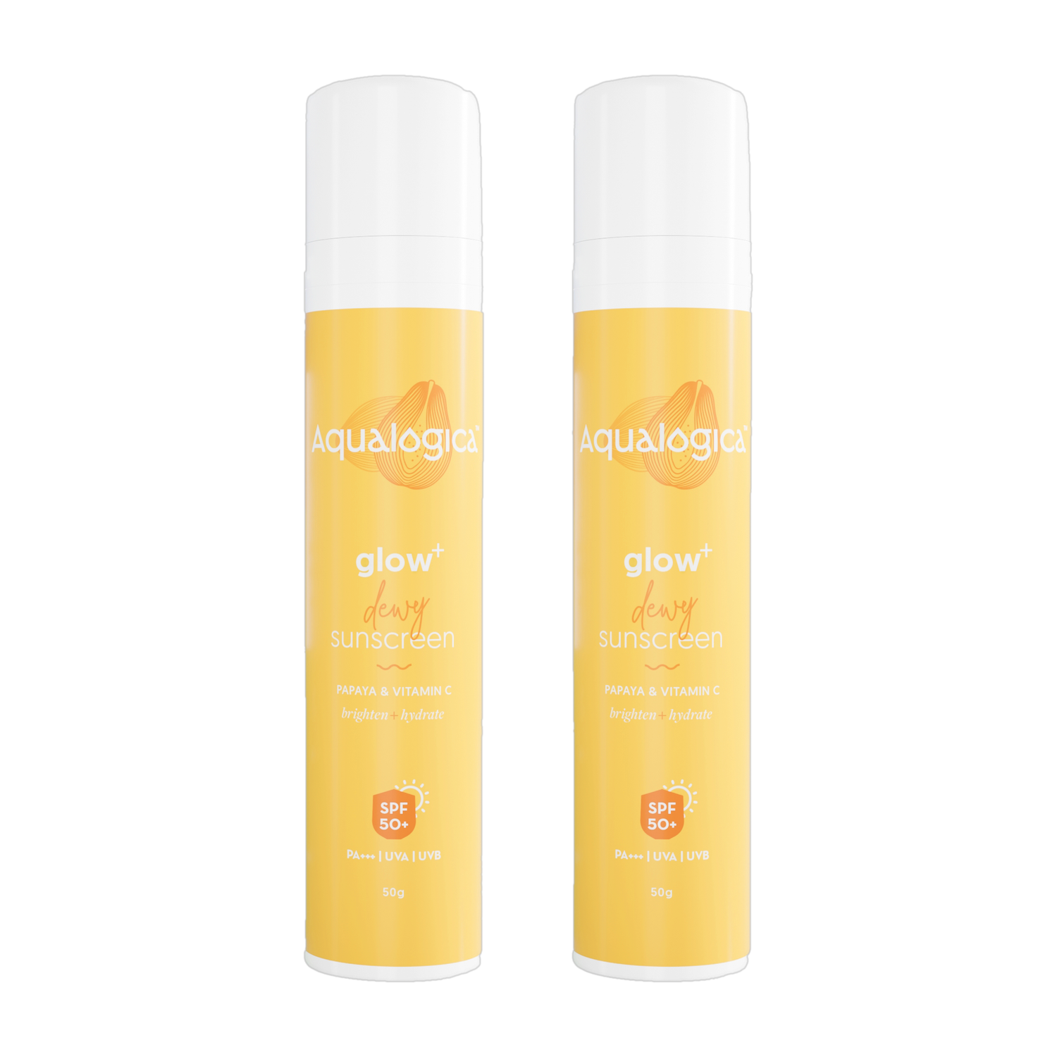 Aqualogica Glow+ Dewy Sunscreen with SPF 50 for UVA/B & Blue Light Pro