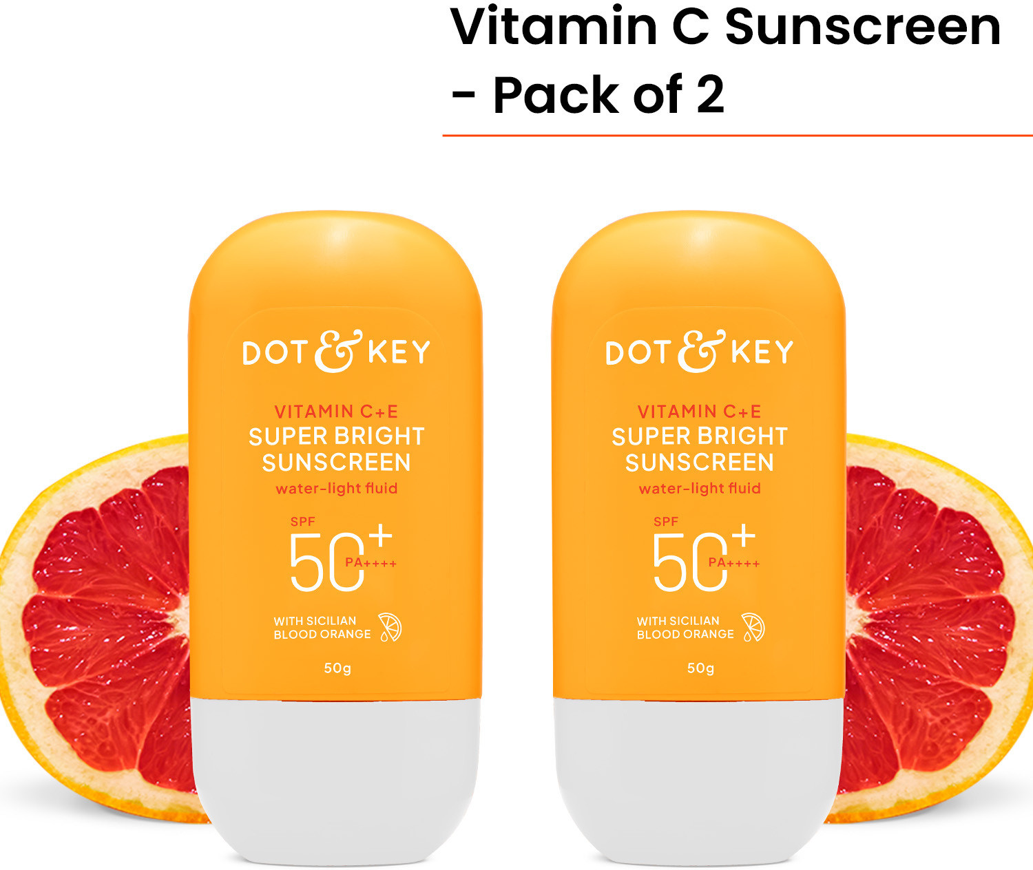 Dot & Key Sunscreen - SPF 50 PA+++ Vitamin C + E Super Bright Sunscree