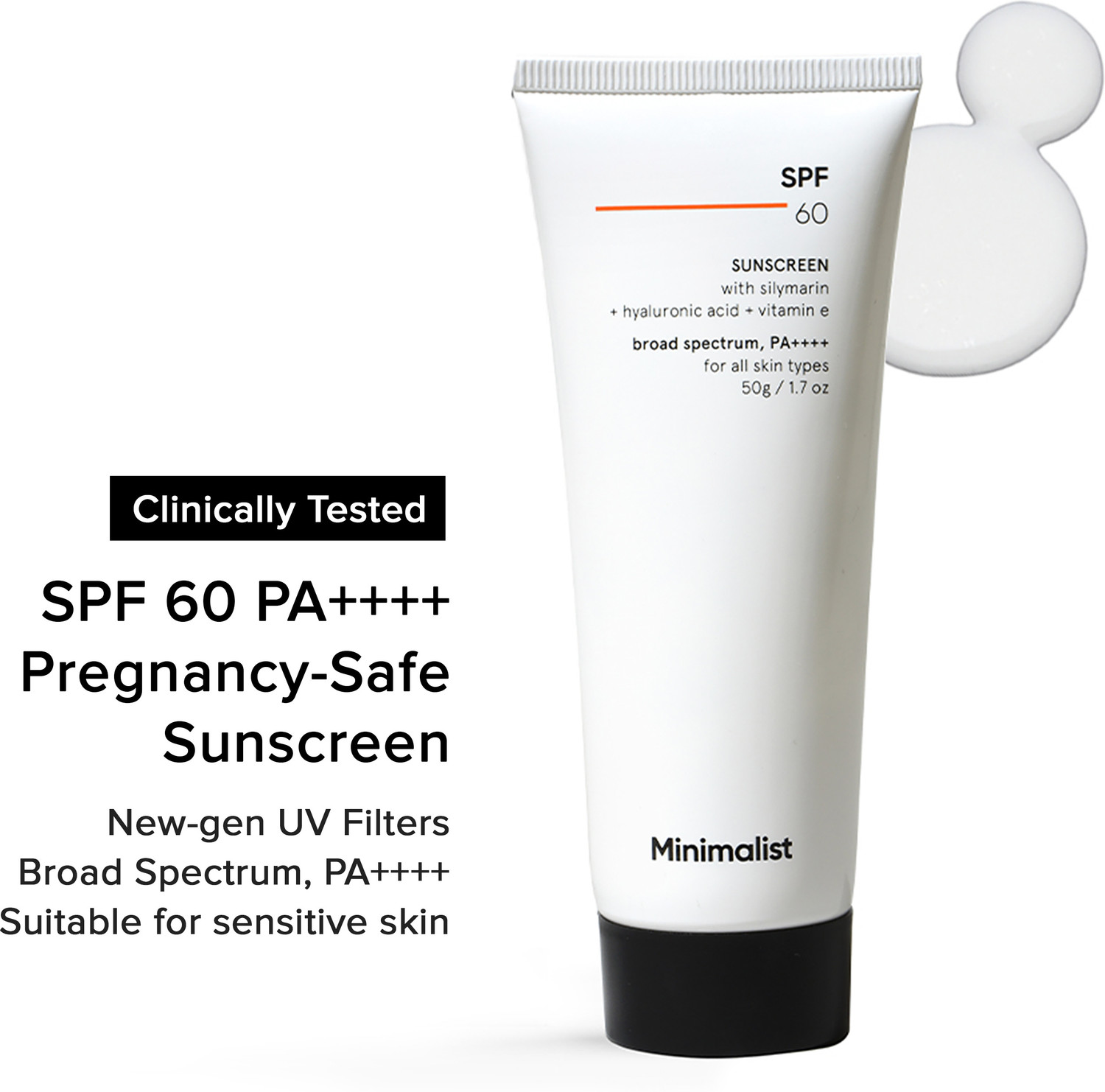 Minimalist Face Sunscreen With Antioxidant Silymarin For Complete Sun 